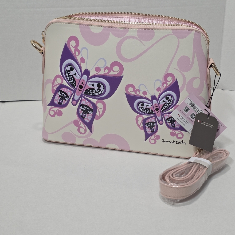 New Crossbody Bag Purse Celebration Of Life Art Bag By Francis Dick NWT - Picture 3 of 10